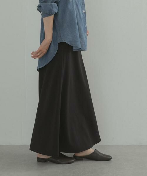 URBAN RESEARCH DOORS / アーバンリサーチ ドアーズ ロング・マキシ丈スカート | ウエスト釦バイアススカート | 詳細1