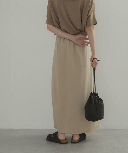 URBAN RESEARCH DOORS / アーバンリサーチ ドアーズ ロング・マキシ丈スカート | ウエスト釦バイアススカート | 詳細13