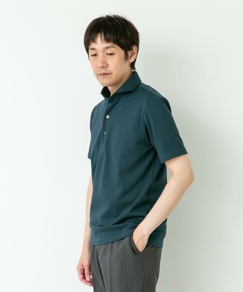URBAN RESEARCH DOORS / アーバンリサーチ ドアーズ シャツ・ブラウス | LIFE STYLE TAILOR カッタウェイ鹿の子半袖プルオーバー | 詳細3