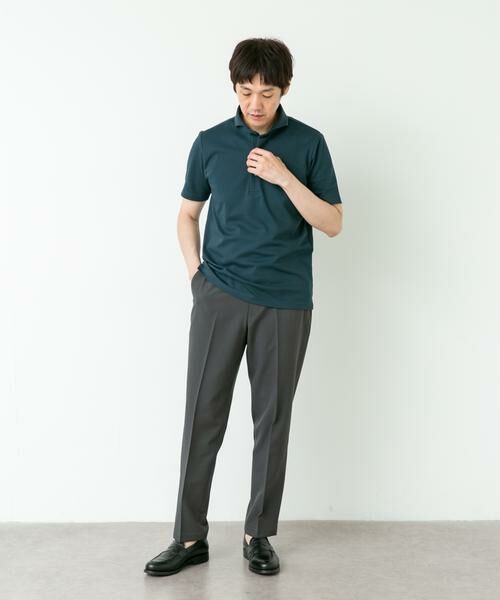 URBAN RESEARCH DOORS / アーバンリサーチ ドアーズ シャツ・ブラウス | LIFE STYLE TAILOR カッタウェイ鹿の子半袖プルオーバー | 詳細4