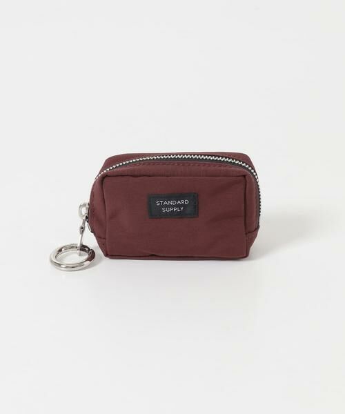 URBAN RESEARCH DOORS / アーバンリサーチ ドアーズ ポーチ | STANDARD SUPPLY　SQUARE CHARM POUCH（ボルドー）