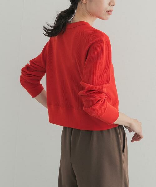 URBAN RESEARCH DOORS / アーバンリサーチ ドアーズ カーディガン・ボレロ | 『別注』HANES×DOORS ワッフルコンパクトカーディガン | 詳細3