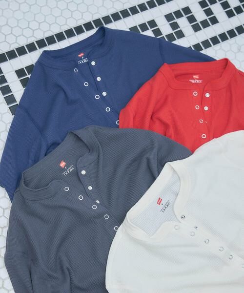 URBAN RESEARCH DOORS / アーバンリサーチ ドアーズ カーディガン・ボレロ | 『別注』HANES×DOORS ワッフルコンパクトカーディガン | 詳細7