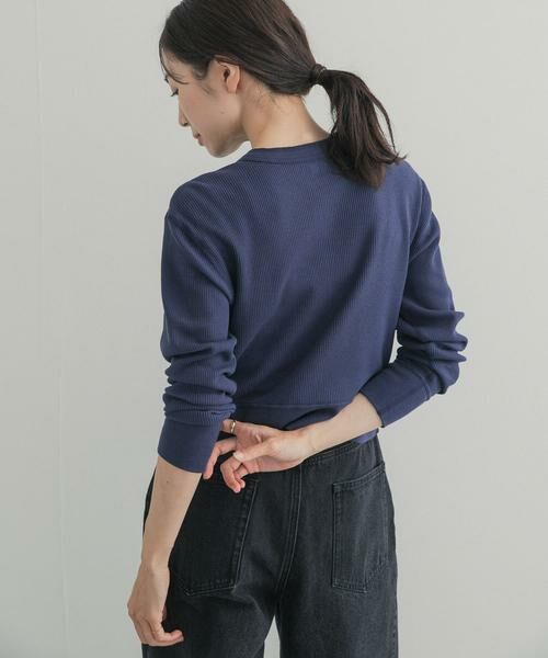 URBAN RESEARCH DOORS / アーバンリサーチ ドアーズ カーディガン・ボレロ | 『別注』HANES×DOORS ワッフルコンパクトカーディガン | 詳細11