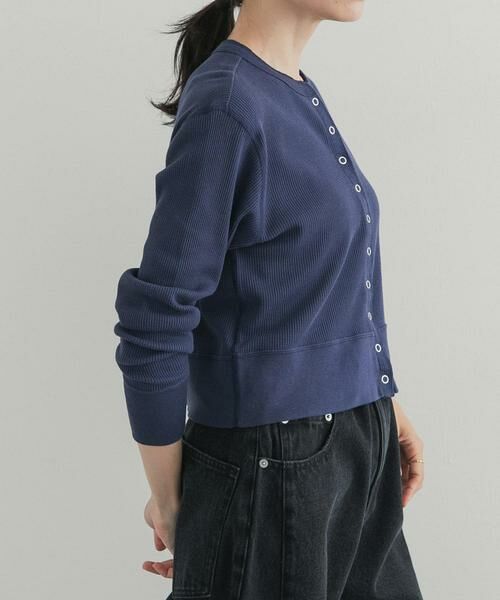 URBAN RESEARCH DOORS / アーバンリサーチ ドアーズ カーディガン・ボレロ | 『別注』HANES×DOORS ワッフルコンパクトカーディガン | 詳細12