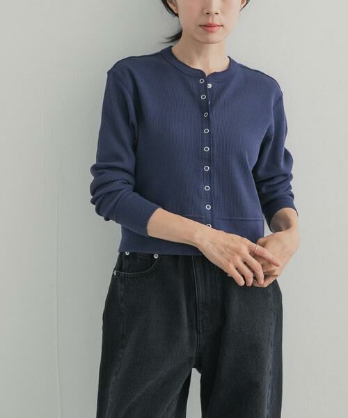 URBAN RESEARCH DOORS / アーバンリサーチ ドアーズ カーディガン・ボレロ | 『別注』HANES×DOORS ワッフルコンパクトカーディガン | 詳細13