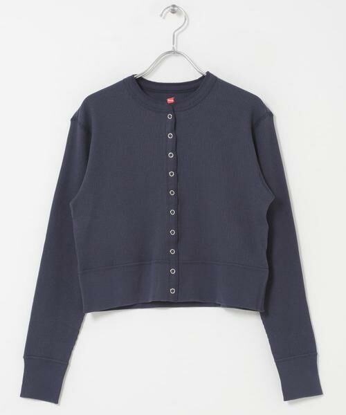 URBAN RESEARCH DOORS / アーバンリサーチ ドアーズ カーディガン・ボレロ | 『別注』HANES×DOORS ワッフルコンパクトカーディガン | 詳細14