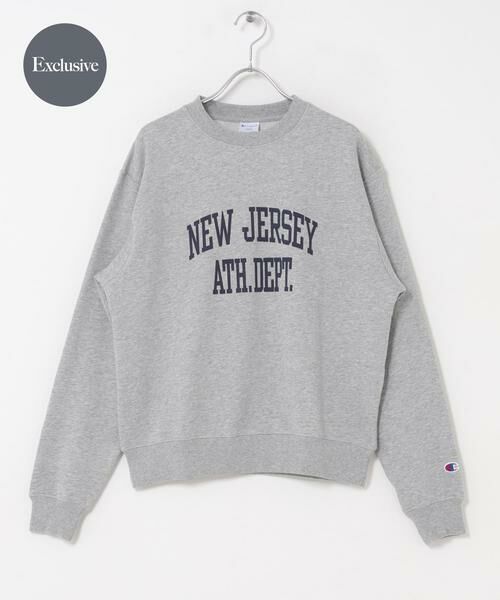 URBAN RESEARCH DOORS / アーバンリサーチ ドアーズ スウェット | 『別注』Champion×DOORS　SWEAT CREWNECK PULLOVER（グレー）