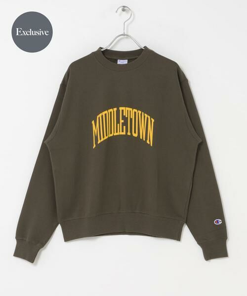 URBAN RESEARCH DOORS / アーバンリサーチ ドアーズ スウェット | 『別注』Champion×DOORS　SWEAT CREWNECK PULLOVER（ダークグレー）
