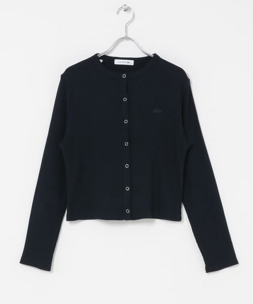 URBAN RESEARCH DOORS / アーバンリサーチ ドアーズ カーディガン・ボレロ | LACOSTE　リブジャージーカーディガン | 詳細1