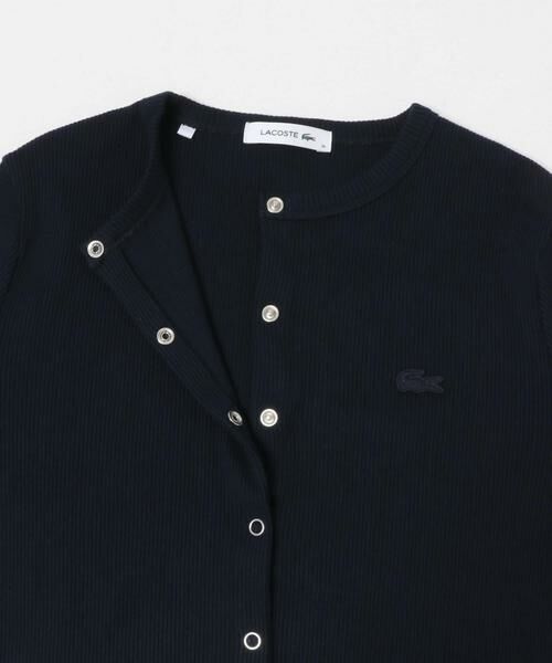 URBAN RESEARCH DOORS / アーバンリサーチ ドアーズ カーディガン・ボレロ | LACOSTE　リブジャージーカーディガン | 詳細2