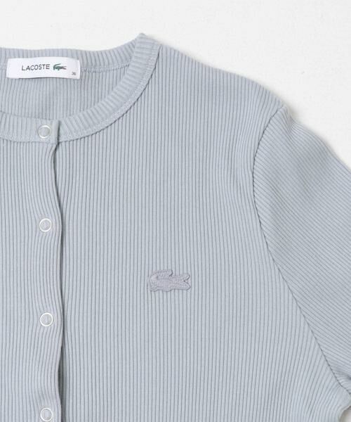 URBAN RESEARCH DOORS / アーバンリサーチ ドアーズ カーディガン・ボレロ | LACOSTE　リブジャージーカーディガン | 詳細10