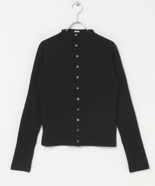 URBAN RESEARCH DOORS / アーバンリサーチ ドアーズ カーディガン・ボレロ | ORCIVAL　MOCK NECK CARDIGAN（ブラック）