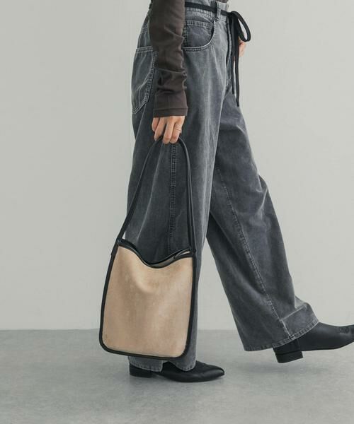 URBAN RESEARCH DOORS / アーバンリサーチ ドアーズ トートバッグ | IOMMI　スウェードバイカラーバッグ（ベージュ）