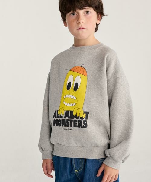 URBAN RESEARCH DOORS / アーバンリサーチ ドアーズ トップス | BOBO CHOSES　BIGTOOTH LEMON SW SHIRTS(KIDS)（ライトグレー）