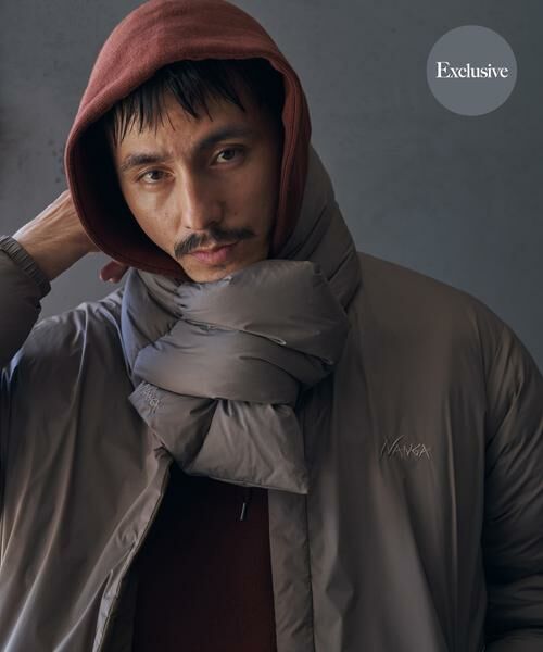 URBAN RESEARCH DOORS / アーバンリサーチ ドアーズ マフラー・ショール・スヌード・ストール | 『別注』NANGA×DOORS　DOWN MUFFLER（モカ）