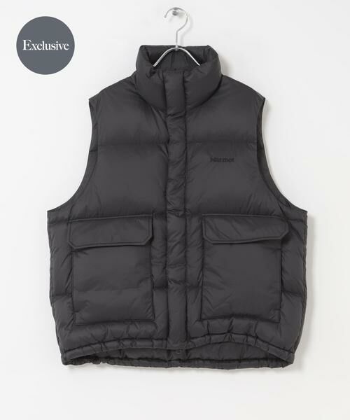 URBAN RESEARCH DOORS / アーバンリサーチ ドアーズ ダウンジャケット・ベスト | 『別注』Marmot×DOORS　DOWN VEST（ブラック）
