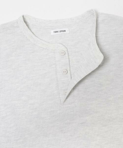 URBAN RESEARCH DOORS / アーバンリサーチ ドアーズ Tシャツ | FORK&SPOON　ワッフルヘンリーTシャツ | 詳細4