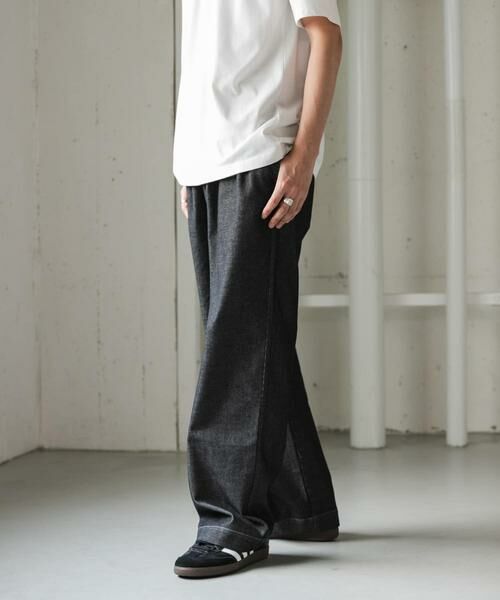 URBAN RESEARCH DOORS / アーバンリサーチ ドアーズ その他パンツ | FORK&SPOON　メッシュデニムワイドパンツ | 詳細3
