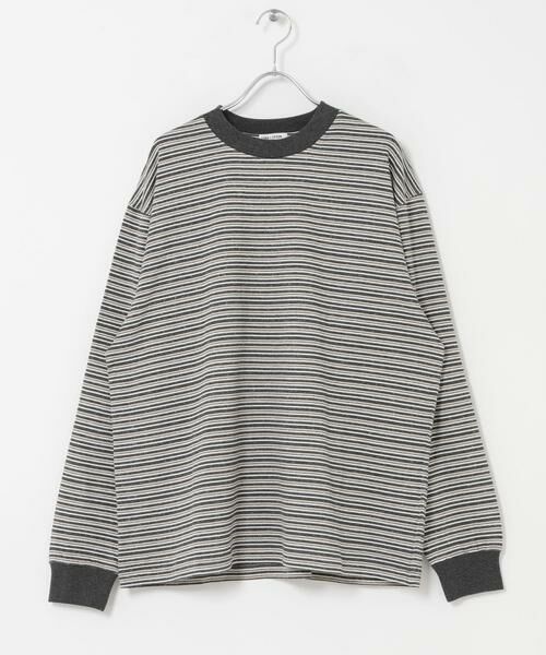 URBAN RESEARCH DOORS / アーバンリサーチ ドアーズ Tシャツ | FORK&SPOON　プレーティングボーダーロングスリーブTシャツ | 詳細3