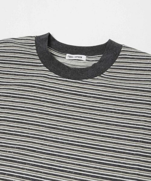 URBAN RESEARCH DOORS / アーバンリサーチ ドアーズ Tシャツ | FORK&SPOON　プレーティングボーダーロングスリーブTシャツ | 詳細4