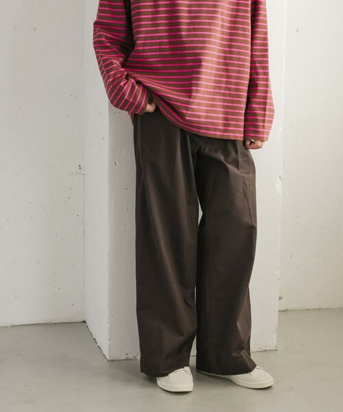 URBAN RESEARCH DOORS / アーバンリサーチ ドアーズ その他パンツ | FORK&SPOON　ワイドシルエットチノパンツ | 詳細1