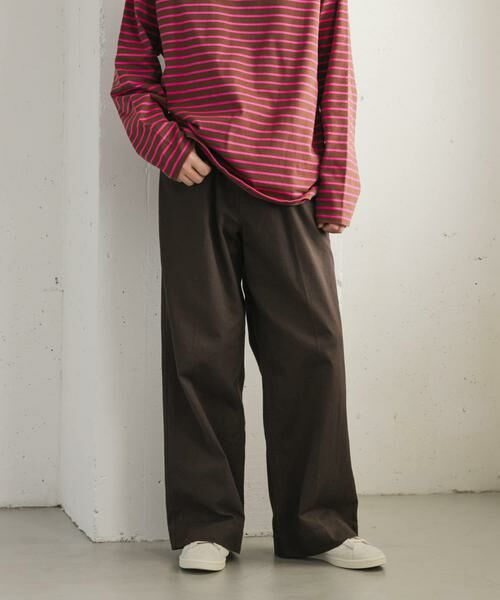 URBAN RESEARCH DOORS / アーバンリサーチ ドアーズ その他パンツ | FORK&SPOON　ワイドシルエットチノパンツ | 詳細2