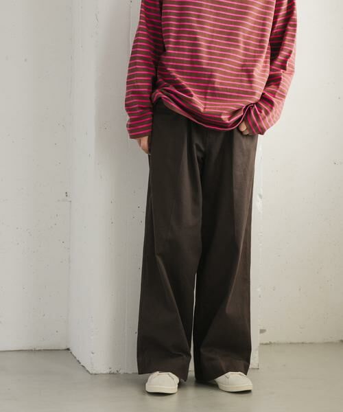 URBAN RESEARCH DOORS / アーバンリサーチ ドアーズ その他パンツ | FORK&SPOON　ワイドシルエットチノパンツ | 詳細3