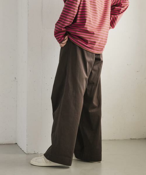 URBAN RESEARCH DOORS / アーバンリサーチ ドアーズ その他パンツ | FORK&SPOON　ワイドシルエットチノパンツ | 詳細5