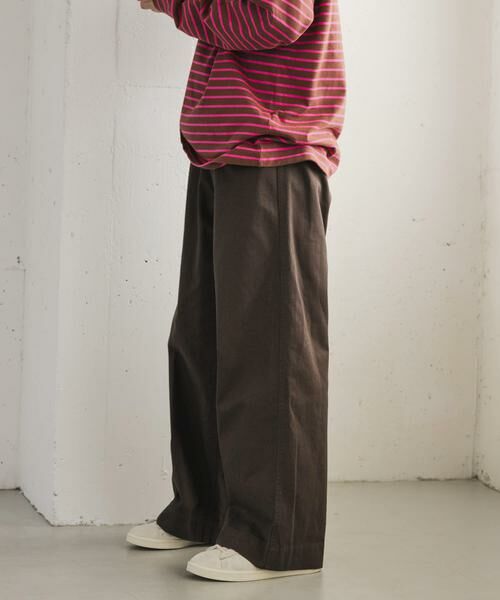 URBAN RESEARCH DOORS / アーバンリサーチ ドアーズ その他パンツ | FORK&SPOON　ワイドシルエットチノパンツ | 詳細6