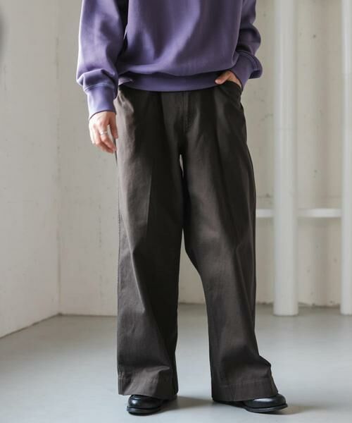 URBAN RESEARCH DOORS / アーバンリサーチ ドアーズ その他パンツ | FORK&SPOON　ワイドシルエットチノパンツ | 詳細15