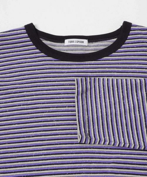 URBAN RESEARCH DOORS / アーバンリサーチ ドアーズ Tシャツ | FORK&SPOON　プレーティングボーダーロングスリーブTシャツ | 詳細9