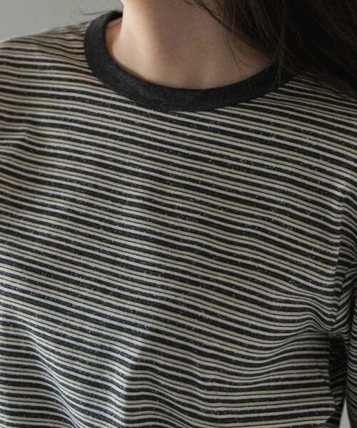 URBAN RESEARCH DOORS / アーバンリサーチ ドアーズ Tシャツ | FORK&SPOON　プレーティングボーダーロングスリーブTシャツ | 詳細15