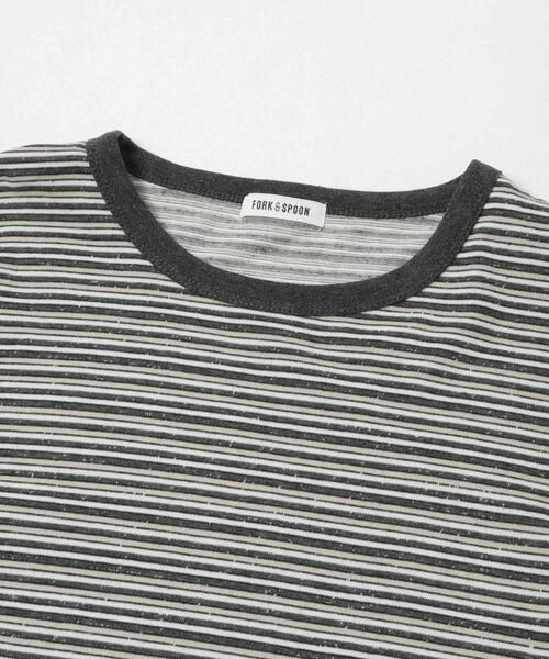 URBAN RESEARCH DOORS / アーバンリサーチ ドアーズ Tシャツ | FORK&SPOON　プレーティングボーダーロングスリーブTシャツ | 詳細18