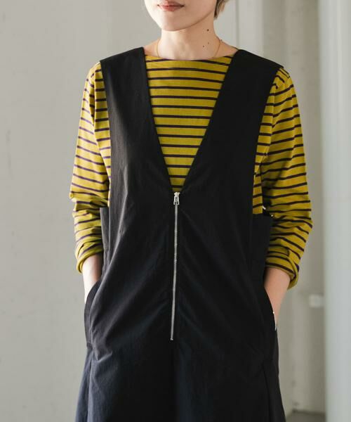 URBAN RESEARCH DOORS / アーバンリサーチ ドアーズ Tシャツ | FORK&SPOON　ボートネックボーダー（イエロー系その他）