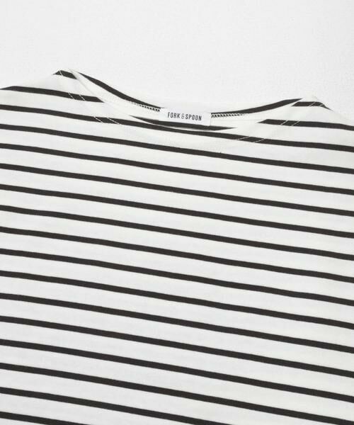 URBAN RESEARCH DOORS / アーバンリサーチ ドアーズ Tシャツ | FORK&SPOON　クロップドボートネックボーダー | 詳細9