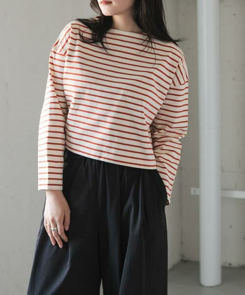 URBAN RESEARCH DOORS / アーバンリサーチ ドアーズ Tシャツ | FORK&SPOON　クロップドボートネックボーダー | 詳細18