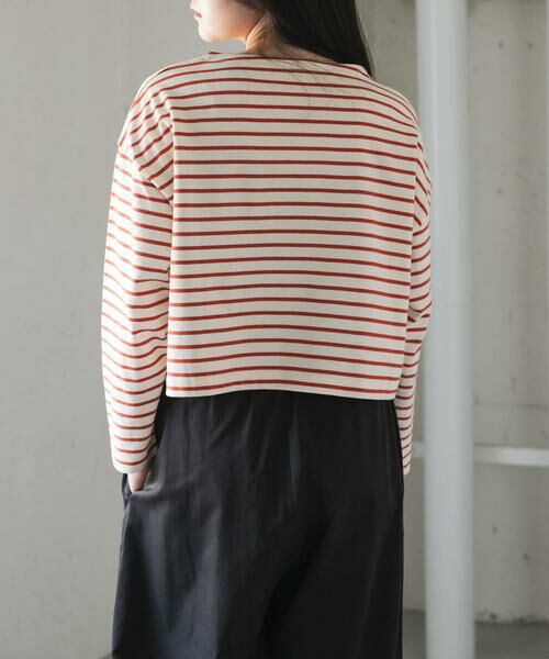 URBAN RESEARCH DOORS / アーバンリサーチ ドアーズ Tシャツ | FORK&SPOON　クロップドボートネックボーダー | 詳細19