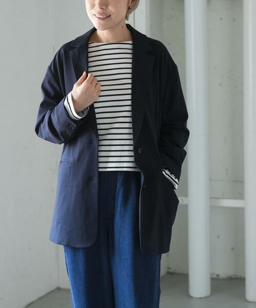 URBAN RESEARCH DOORS / アーバンリサーチ ドアーズ その他アウター | FORK&SPOON　TRビッグジャケット（ネイビー）