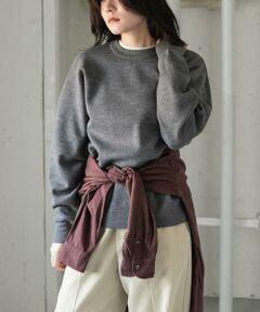 URBAN RESEARCH DOORS / アーバンリサーチ ドアーズ ニット・セーター | 『WEB/一部店舗限定サイズ』FORK&SPOON　ミラノリブクルーネックニット