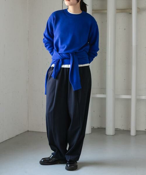 URBAN RESEARCH DOORS / アーバンリサーチ ドアーズ ニット・セーター | 『WEB/一部店舗限定サイズ』FORK&SPOON　ミラノリブクルーネックニット | 詳細14