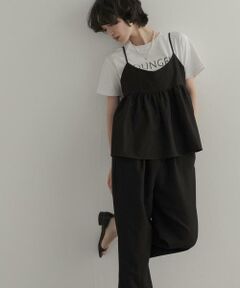 URBAN RESEARCH DOORS / アーバンリサーチ ドアーズ ワンピース | バックリボンキャミ付きイージーパンツ