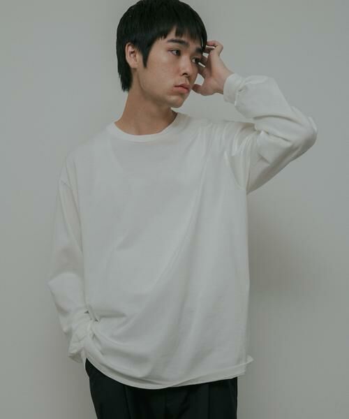 URBAN RESEARCH DOORS / アーバンリサーチ ドアーズ Tシャツ | Ultima Jersey Long-Sleeve T-Shirts（ホワイト）