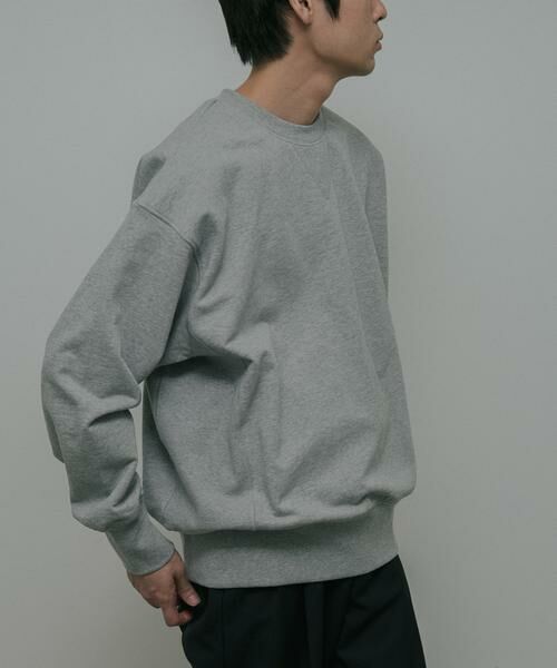 URBAN RESEARCH DOORS / アーバンリサーチ ドアーズ スウェット | Heavy Weight Cotton Sweat（グレー）