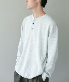 URBAN RESEARCH DOORS / アーバンリサーチ ドアーズ Tシャツ | DRYMIXワッフル ドロスト ロングスリーブ Tシャツ