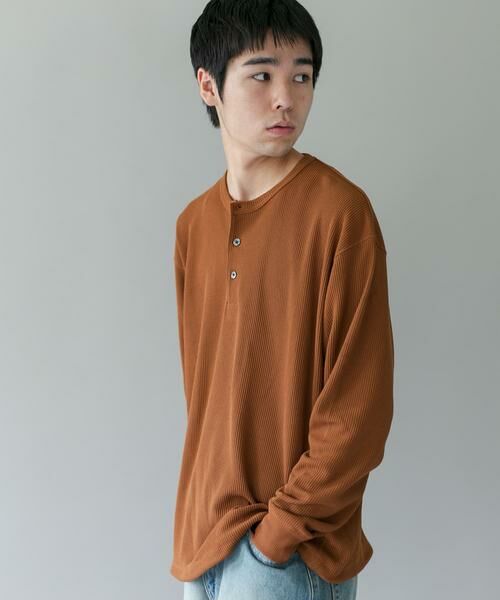 URBAN RESEARCH DOORS / アーバンリサーチ ドアーズ Tシャツ | DRYMIXワッフル ドロスト ロングスリーブ Tシャツ | 詳細2