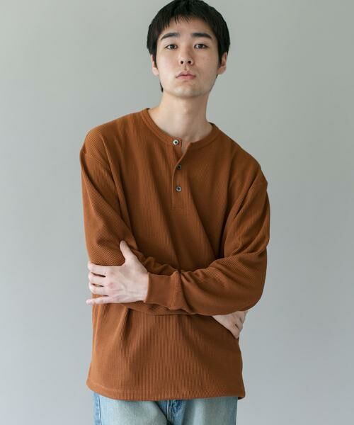URBAN RESEARCH DOORS / アーバンリサーチ ドアーズ Tシャツ | DRYMIXワッフル ドロスト ロングスリーブ Tシャツ | 詳細3