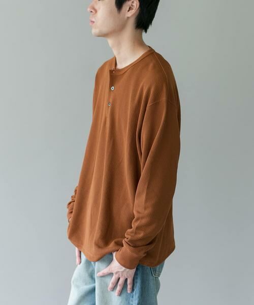 URBAN RESEARCH DOORS / アーバンリサーチ ドアーズ Tシャツ | DRYMIXワッフル ドロスト ロングスリーブ Tシャツ | 詳細4