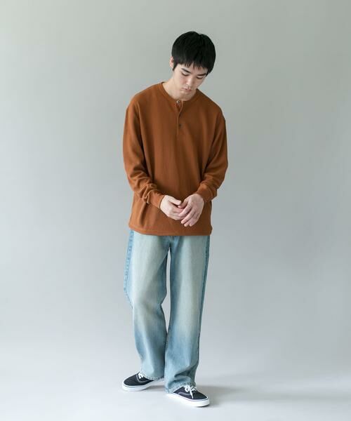 URBAN RESEARCH DOORS / アーバンリサーチ ドアーズ Tシャツ | DRYMIXワッフル ドロスト ロングスリーブ Tシャツ | 詳細5