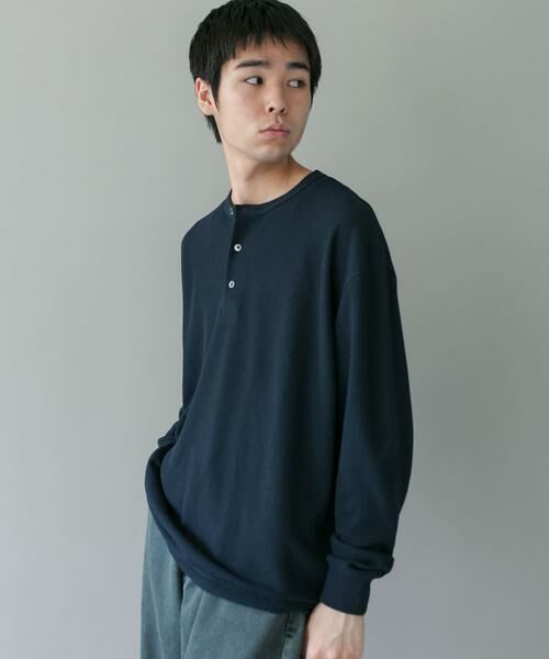 URBAN RESEARCH DOORS / アーバンリサーチ ドアーズ Tシャツ | DRYMIXワッフル ドロスト ロングスリーブ Tシャツ | 詳細9